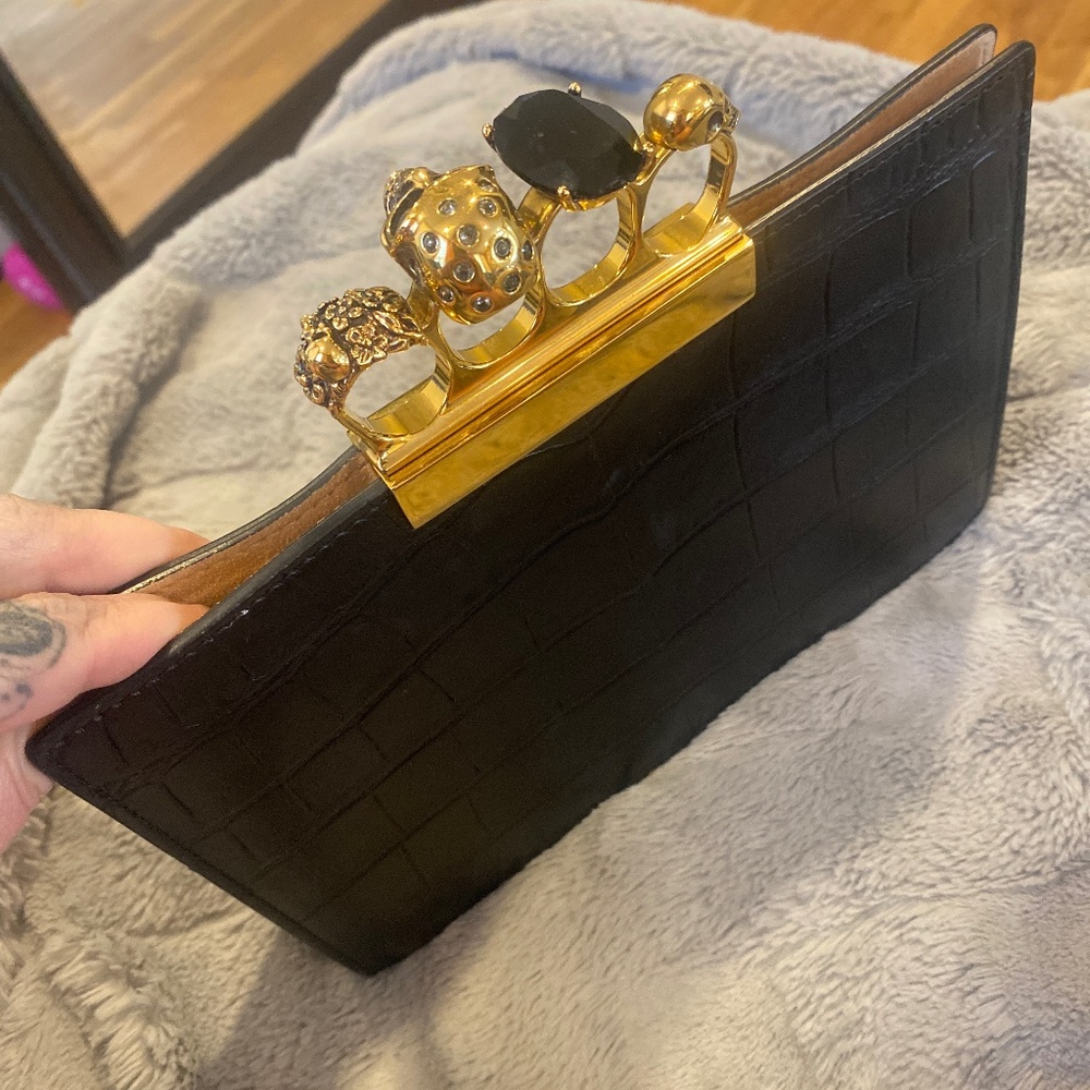 Alexander McQueen knuckle clutch
